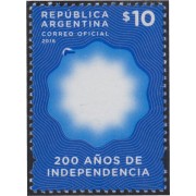 Argentina 3104 2016 200 Años de Independencia MNH