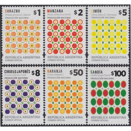 Argentina 3133/38 2016 Producción Nacional MNH Argentina 3133/38 2016 Producción Nacional MNH