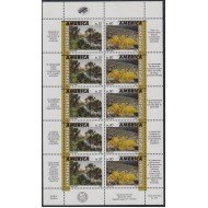 Upaep 1995 Venezuela 1773/74 Minihojita sin número de control variedad