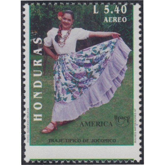 Upaep 1996 Honduras 874 Variedad dentado Upaep 1996 Honduras 874 Variedad dentado
