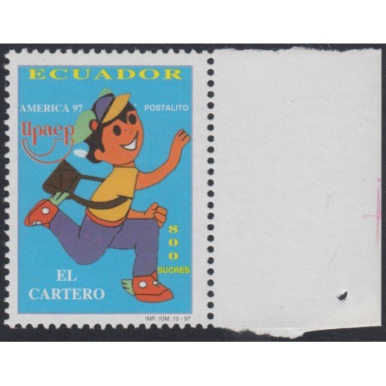 Upaep 1997 Ecuador 1399 variedad de color Upaep 1997 Ecuador 1399 variedad de color
