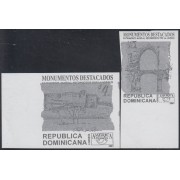 Upaep 2001 Dominicana 1469/70 Sin dentar imperforated Patrimonio Unesco 