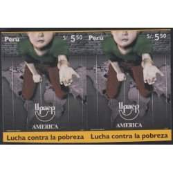 Upaep 2006 Perú 1517 sin dentar imperforated Lucha contra la pobreza Upaep 2006 Perú 1517 sin dentar imperforated Lucha contra la pobreza