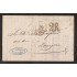 Francia  Carta de Bayona a Zaragoza 1853