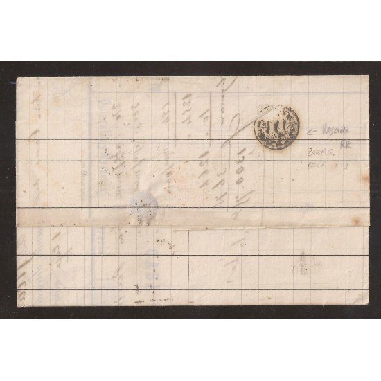 Francia Carta de Bayona a Zaragoza 1853 Francia Carta de Bayona a Zaragoza 1853