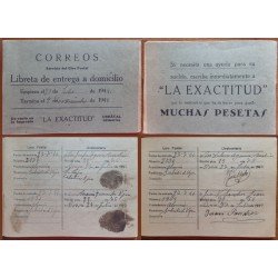 España Spain Servicio Giro Postal Libreta de entrega a Domicilio España Spain Servicio Giro Postal Libreta de entrega a Domicilio