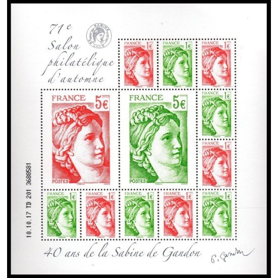 France Francia F5179 2017 Salón de París 40º Av Sabine de Gandon France Francia F5179 2017 Salón de París 40º Av Sabine de Gandon