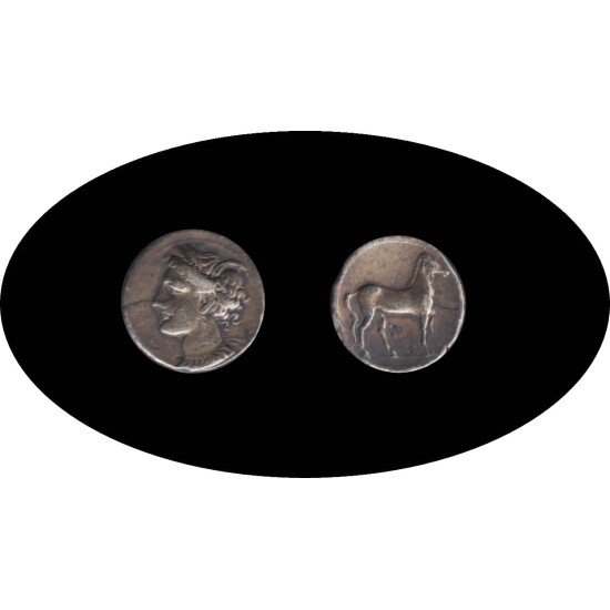 Moneda Estátera de Electrón ZEUGITANIA-CARTAGO 375-320 a.C. Moneda Estátera de Electrón ZEUGITANIA-CARTAGO 375-320 a.C.