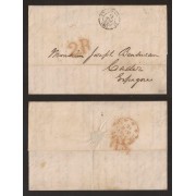 Francia Carta de Paris a Cadiz 1854