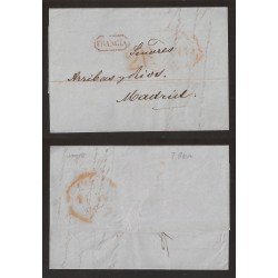 Francia Carta de Bayona a Madrid 1853 Francia Carta de Bayona a Madrid 1853