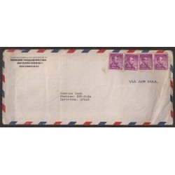 Estados Unidos Carta New York a Barcelona Estados Unidos Carta New York a Barcelona