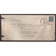 Estados Unidos Frontal de carta de New York a Barcelona 1953