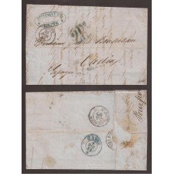 Francia Carta de Dieppe a Cádiz 1856 Francia Carta de Dieppe a Cádiz 1856