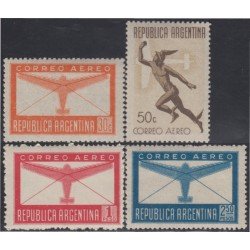 Argentina A- 27/30 1945/48 República Argentina avión airplane MNH Argentina A- 27/30 1945/48 República Argentina avión airplane MNH