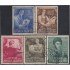 Argentina A- 34/38 1950 Exposición Internacional de Buenos Aires usados