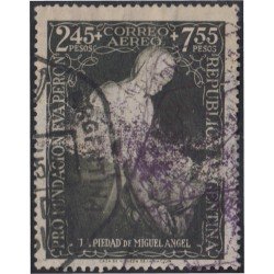 Argentina A- 41 1951 Sobretasa a favor de la Obras de Eva Perón Usado Argentina A- 41 1951 Sobretasa a favor de la Obras de Eva Perón Usado