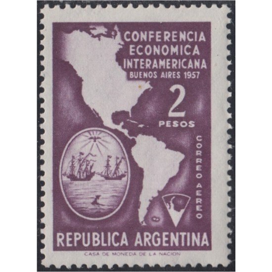 Argentina A- 46 1957 I Conferencia económica internacional MH