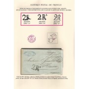 Francia Hoja montada con una carta de Paris a Huesca 1851
