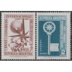Argentina A- 48/49 1957 Congreso Internacional de Turismo MH Argentina A- 48/49 1957 Congreso Internacional de Turismo MH