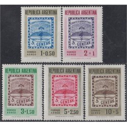 Argentina A- 52/56 1958 100° sello argentino y exposición Filatélica interamericana MH Argentina A- 52/56 1958 100° sello argentino y exposición Filatélica interamericana MH