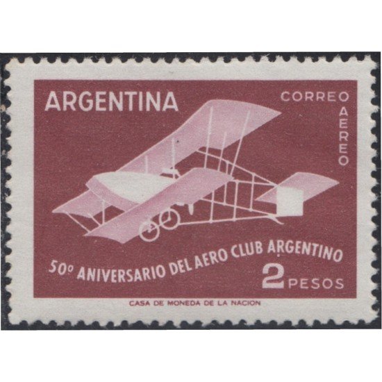 Argentina A- 57 1958 50 Años del Aéreo-Club argentino MH Argentina A- 57 1958 50 Años del Aéreo-Club argentino MH