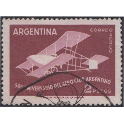 Argentina A- 57 1958 50 Años del Aéreo-Club argentino usado Argentina A- 57 1958 50 Años del Aéreo-Club argentino usado