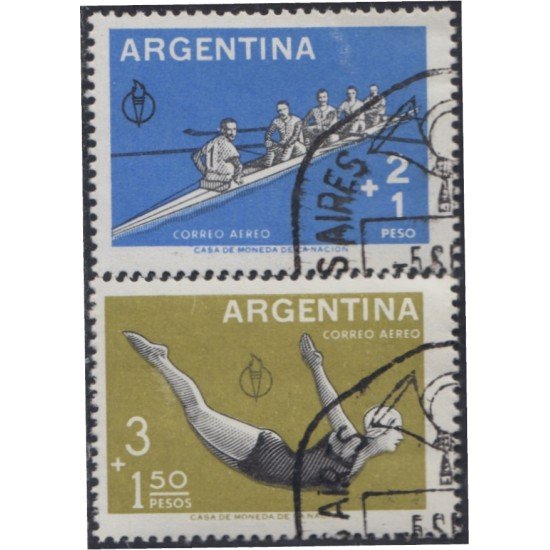 Argentina A- 63/64 1959 3° Juegos deportivos panamericanos usados Argentina A- 63/64 1959 3° Juegos deportivos panamericanos usados