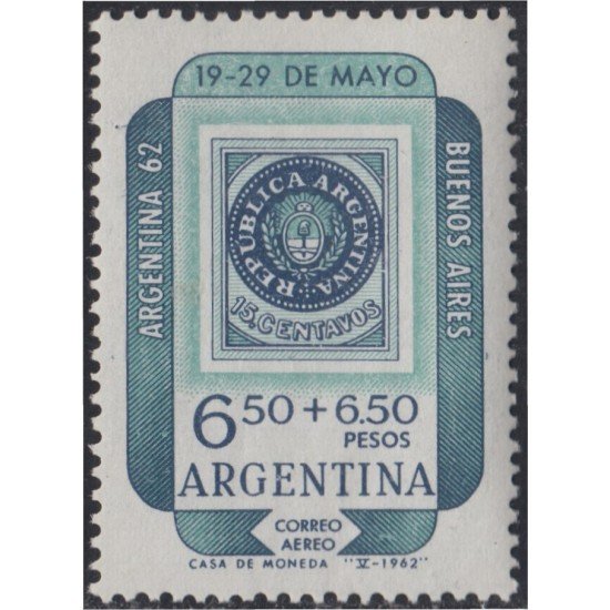 Argentina A- 83 1962 Exposición Filatélica de Argentina MH