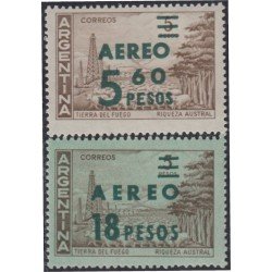 Argentina A- 86/87 1962 Sello n° 606 con papel tintado MH Argentina A- 86/87 1962 Sello n° 606 con papel tintado MH