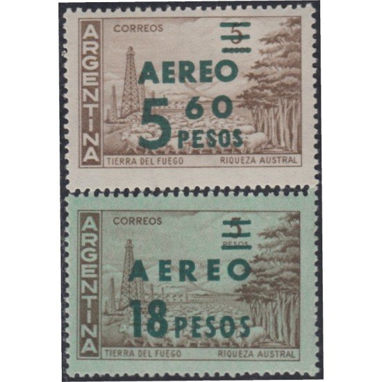 Argentina A- 86/87 1962 Sello n° 606 con papel tintado MH Argentina A- 86/87 1962 Sello n° 606 con papel tintado MH