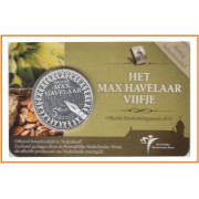 Holanda 2010 Cartera Oficial Coin Card Moneda 5 € Max Havelaar 