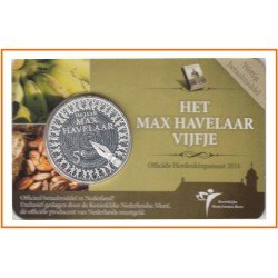 Holanda 2010 Cartera Oficial Coin Card Moneda 5 € Max Havelaar