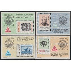 Argentina HB 20/23 1979 Exposición Int. de Literatura y Prensa Filatélica MNH