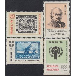 Argentina SH 20/23 1979 Exposición Int. de Literatura y Prensa Filatélica MNH Argentina SH 20/23 1979 Exposición Int. de Literatura y Prensa Filatélica MNH