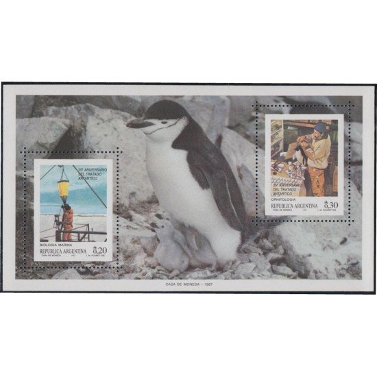 Argentina HB 35 1987 25º Aniversario del Tratado Antártico MNH Argentina HB 35 1987 25º Aniversario del Tratado Antártico MNH