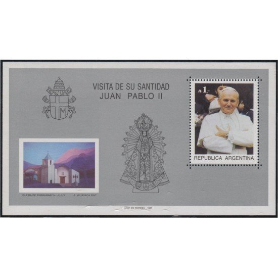 Argentina HB 36 1987 25º Aniversario del Tratado Antártico MNH Argentina HB 36 1987 25º Aniversario del Tratado Antártico MNH