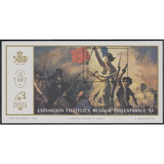 Argentina HB 40 1989 Bicentenario de la Revolución Francesa MNH Argentina HB 40 1989 Bicentenario de la Revolución Francesa MNH