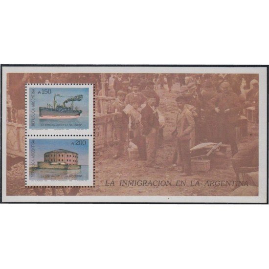 Argentina HB 41 1989 Inmigración en Argentina MNH Argentina HB 41 1989 Inmigración en Argentina MNH