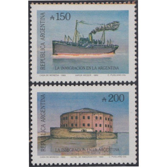 Argentina SH 41 1989 Inmigración en Argentina MNH Argentina SH 41 1989 Inmigración en Argentina MNH