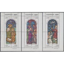 Argentina HB 46/48 1990 Navidad Christmas MNH Argentina HB 46/48 1990 Navidad Christmas MNH