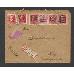 Alemania Carta de Nuremberg a Praga 1919 Alemania Carta de Nuremberg a Praga 1919