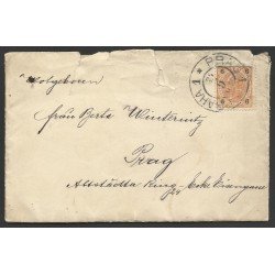 Checoslovaquia Carta interior de Praga con contenido 1903 Checoslovaquia Carta interior de Praga con contenido 1903
