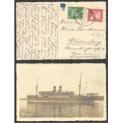 Alemania Postal (Barco) de Bonn a Nuremberg 1926