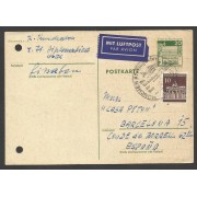 Alemania Postal de Munich a Barcelona por Correo Aéreo 1971
