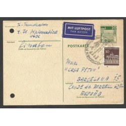 Alemania Postal de Munich a Barcelona por Correo Aéreo 1971 Alemania Postal de Munich a Barcelona por Correo Aéreo 1971