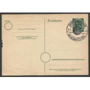 Alemania Tarjeta Postal con Matasellos Primer Día 1954