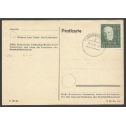 Alemania Tarjeta Postal con Matasellos Nuremberg 1951