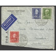 Alemania carta de Stutgart a Barcelona por Correo Aéreo 1950