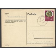 Alemania Tarjeta Postal con Matasellos Wurmberg 1951