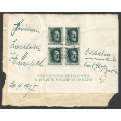 Alemania Frontal de carta con Matasellos 1937 Hitler Alemania Frontal de carta con Matasellos 1937 Hitler